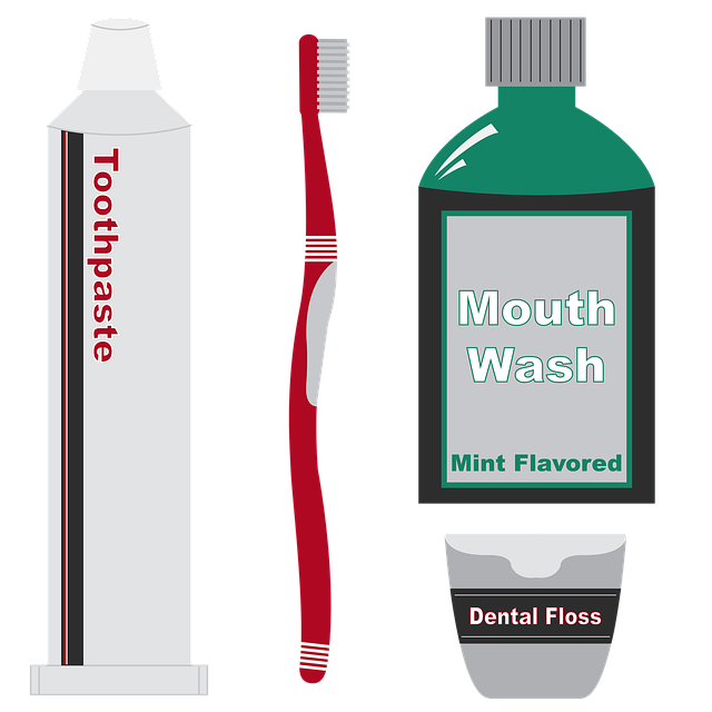 Mouthwash and toothbrush